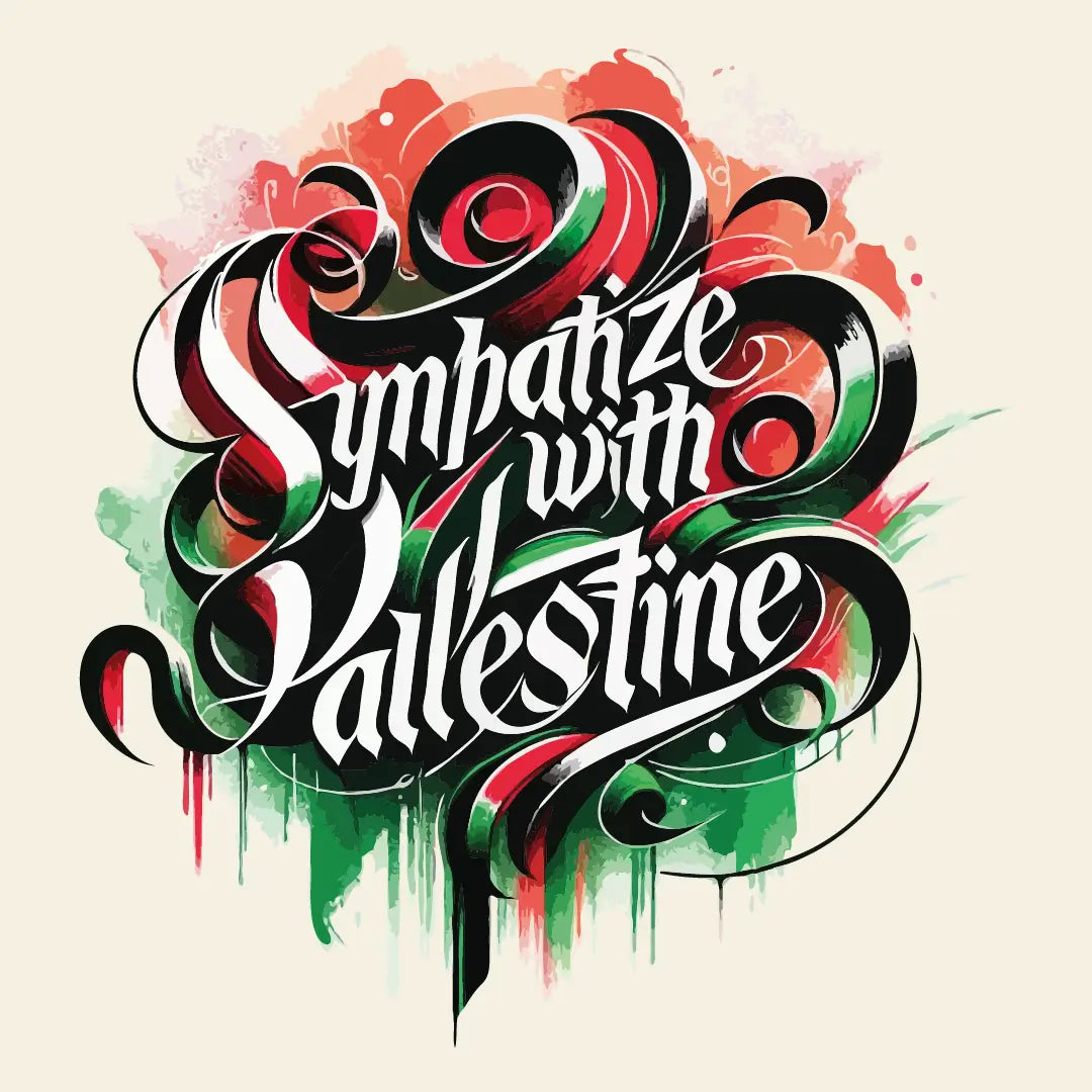 Sympathize with Palestine: Artistic Calligraphy